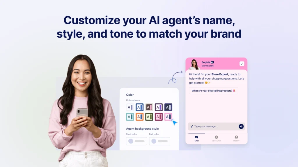 Representación gráfica de flujos de conversación automatizados entre clientes y agentes de IA para mejorar soporte.